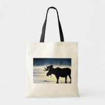 Bull moose tote bags