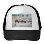 Bull Moose Wildlife Art Hats