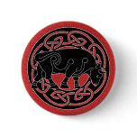 Bull of Prosperity - Celtic Knotwork Button