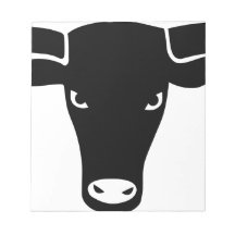 bull ox cow cowboy rodeo bulle kuh memo notizblöcke