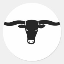 bull ox cow cowboy rodeo bulle kuh runder aufkleber
