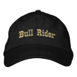 Bull Rider Embroidered Baseball Cap