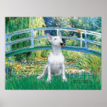 Bull Terrier 1 - Lily Pond Bridge Poster