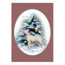 Bull Terrier Christmas Gifts Business Cards