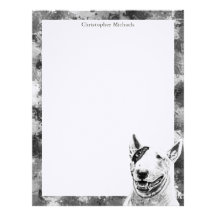 Bull Terrier Customized Letterhead