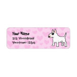 Bull Terrier Love Return Address Labels