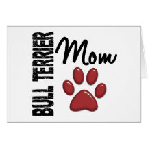 Bull Terrier Mom 2 Greeting Card