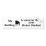 Bulldog Bumper Sticker
