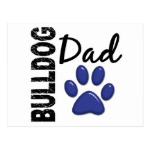 Bulldog Dad 2 Post Cards