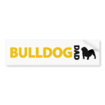 Bulldog Dad bumper stickers