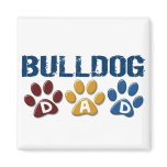 BULLDOG DAD Paw Print 1