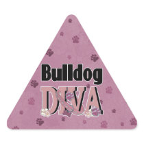Bulldog DIVA Triangle Stickers