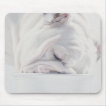 Bulldog Eating Mouse Pad