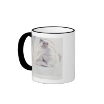 Bulldog Eating Coffee Mugs