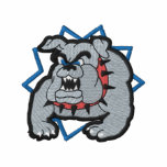 Bulldog Embroidered Hoodie