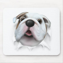 Bulldog (English) Busting Out Mouse Pads