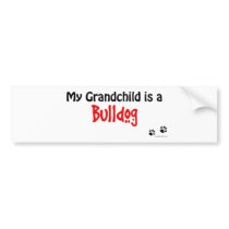 Bulldog Grandchild Bumper Stickers