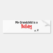 Bulldog Grandchild Bumper Stickers