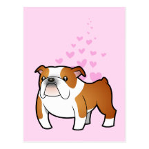 Bulldog Love Post Cards