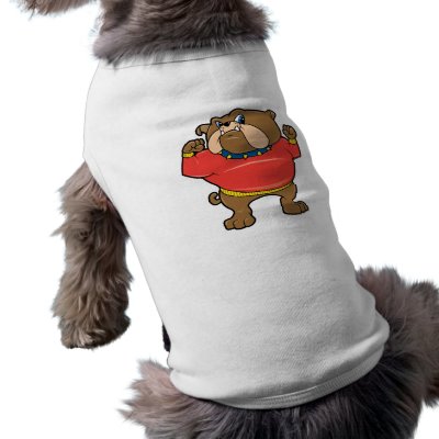 Bulldog Mascot Doggie T-shirt by alternateworlds