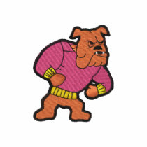 Bulldog Mascot Embroidered Shirt