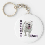 Bulldog Mom 4 - Keychain