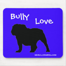 Bulldog Mouse Pad Blue