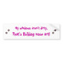 Bulldog nose art. bumper sticker