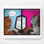 Bulldog Online Dating Funny Gifts Tees & Cards mousepads