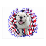 Bulldog Patriot Postcard