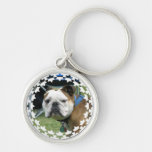 Bulldog Photo Keychain