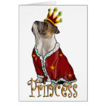 Bulldog Princess Card