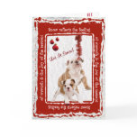 Bulldog Puppy Let It Snow! Greeting - Customizable Cards