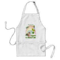 Bulldog Puppy - Matches Irish Or Not Design aprons