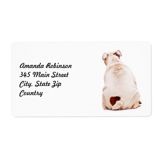 Bulldog Shipping Label