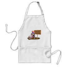 Bulldog Tea Party Protest Apron