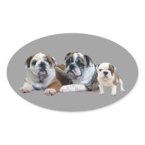 Bulldog Trio Sticker