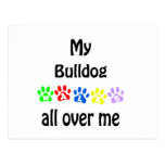 Bulldog Walks Design Postcards