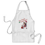 Bulldog Wishes for Pawsitively Wonderful Christmas Apron