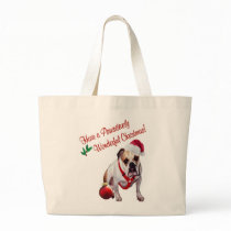 Bulldog Wishes for Pawsitively Wonderful Christmas Bag