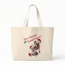 Bulldog Wishes for Pawsitively Wonderful Christmas Bags