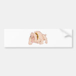 Bulldogge bulldog auto sticker