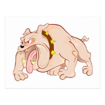 Bulldogge bulldog postkarte