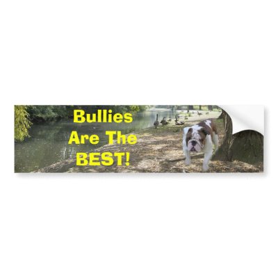 Bulldogs Are The Best Bumper Sticker by normagolden