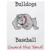 Bulldogs Baseball Guard the Yard! Personalized Flyer