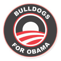 Bulldogs for Obama Stickers