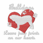 Bulldogs Leave Paw Prints embroidered shirts