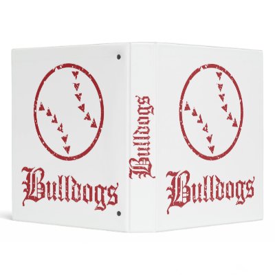 Bulldogs Softball 3 Ring Binder by truetomboy