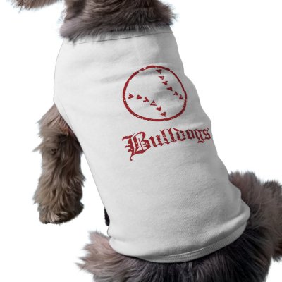 Bulldogs Softball Dog Clothes by truetomboy