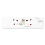 BulldogWht Bumper Sticker